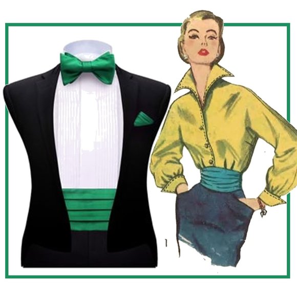 Brand Q Other - BRAND Q Emerald Green Cummerbund Set  🤵 NEW IN BOX!